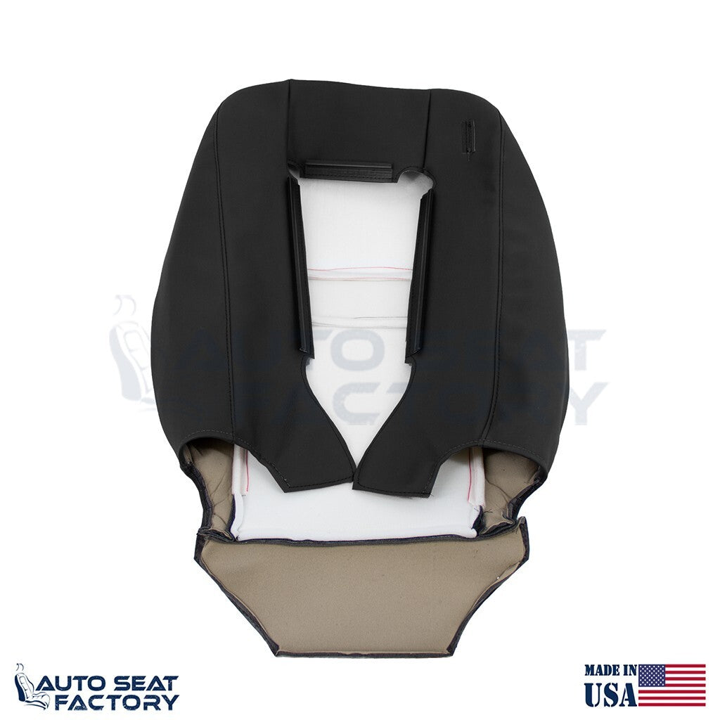 Fits 2006 2007 Chevy Monte Carlo PASSENGER Top Perforated Black Vinyl Seat Cover - OEM-Style Replacement Seat Cover