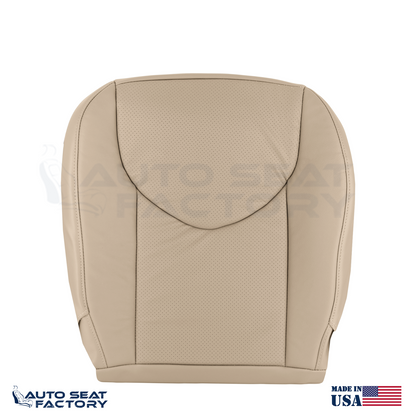 2009 - 2012 FITS Toyota RAV4 Driver Top & Bottom Beige Seat Covers Perforated VL - OEM-Style Replacement Seat Cover