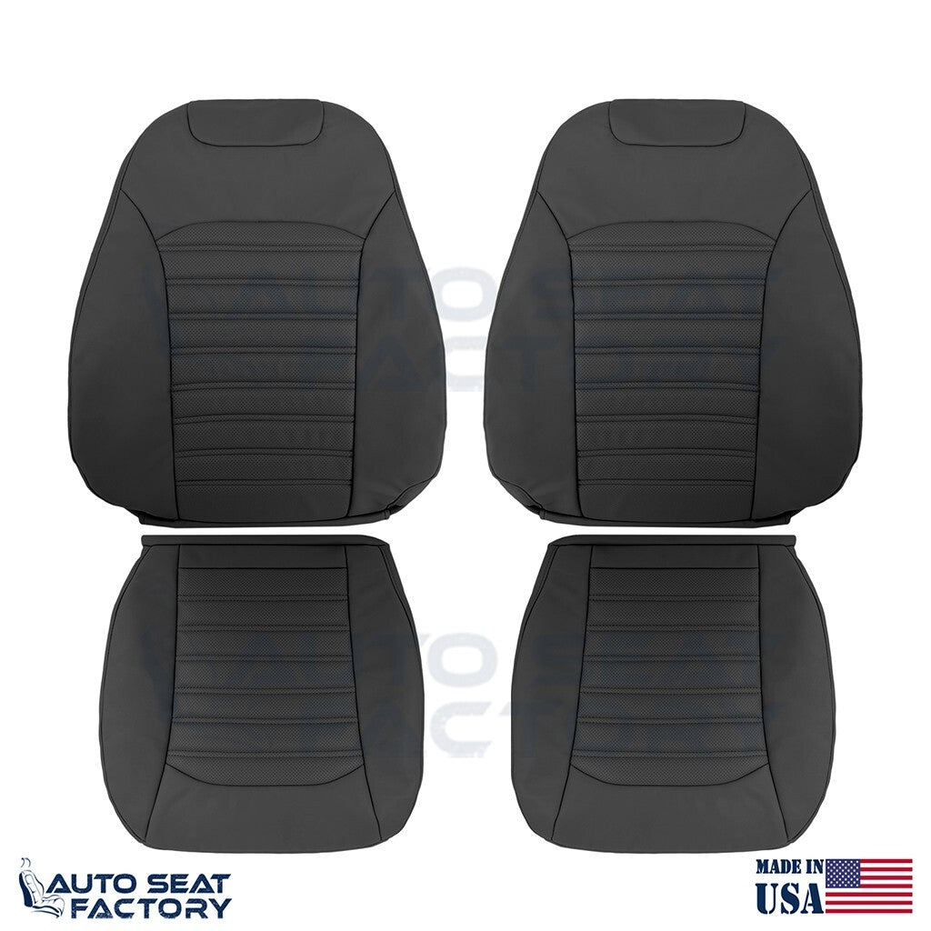 Replacement Black Vinyl Seat Cover SET For Ford Fusion 2013 2014 2015 2016 2017 - OEM-Style Replacement Seat Cover