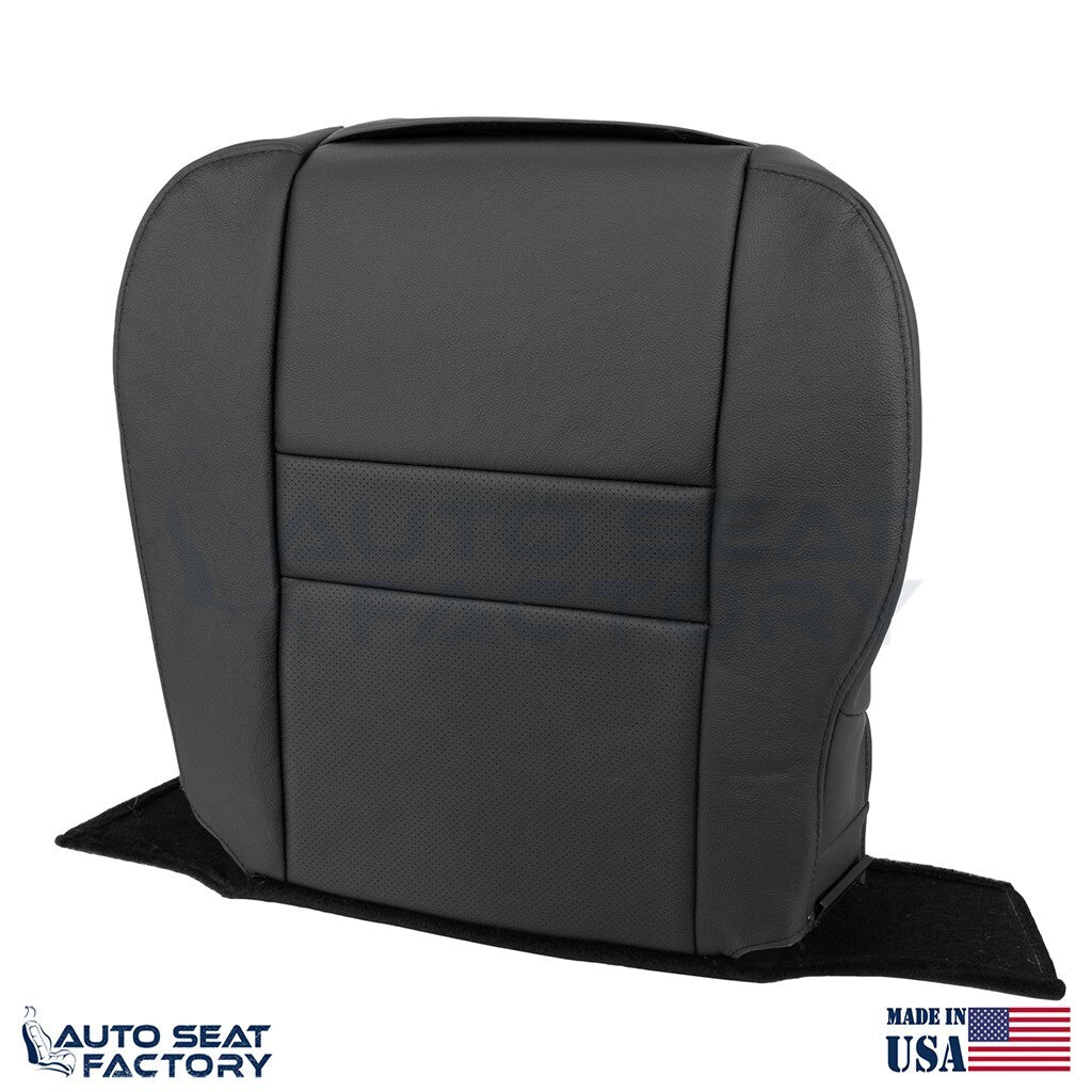 Fits 2006 2007 Chevy Monte Carlo Driver Bottom Perforated Black Vinyl Seat Cover - OEM-Style Replacement Seat Cover