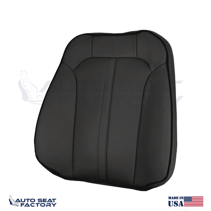 2011 - 2015 Lincoln MKX Perforated Left & Right Top Black Vinyl Seat Covers - OEM-Style Replacement Seat Cover
