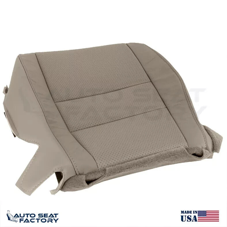 Fits 2007 - 2014 Honda Ridgeline Driver Bottom Perforated Tan Vinyl Seat Cover - OEM-Style Replacement Seat Cover