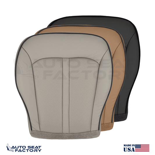 2011 - 2015 Fits Lincoln MKX Driver Side Bottom Leather Seat Cover, Perforated - OEM-Style Replacement Seat Cover