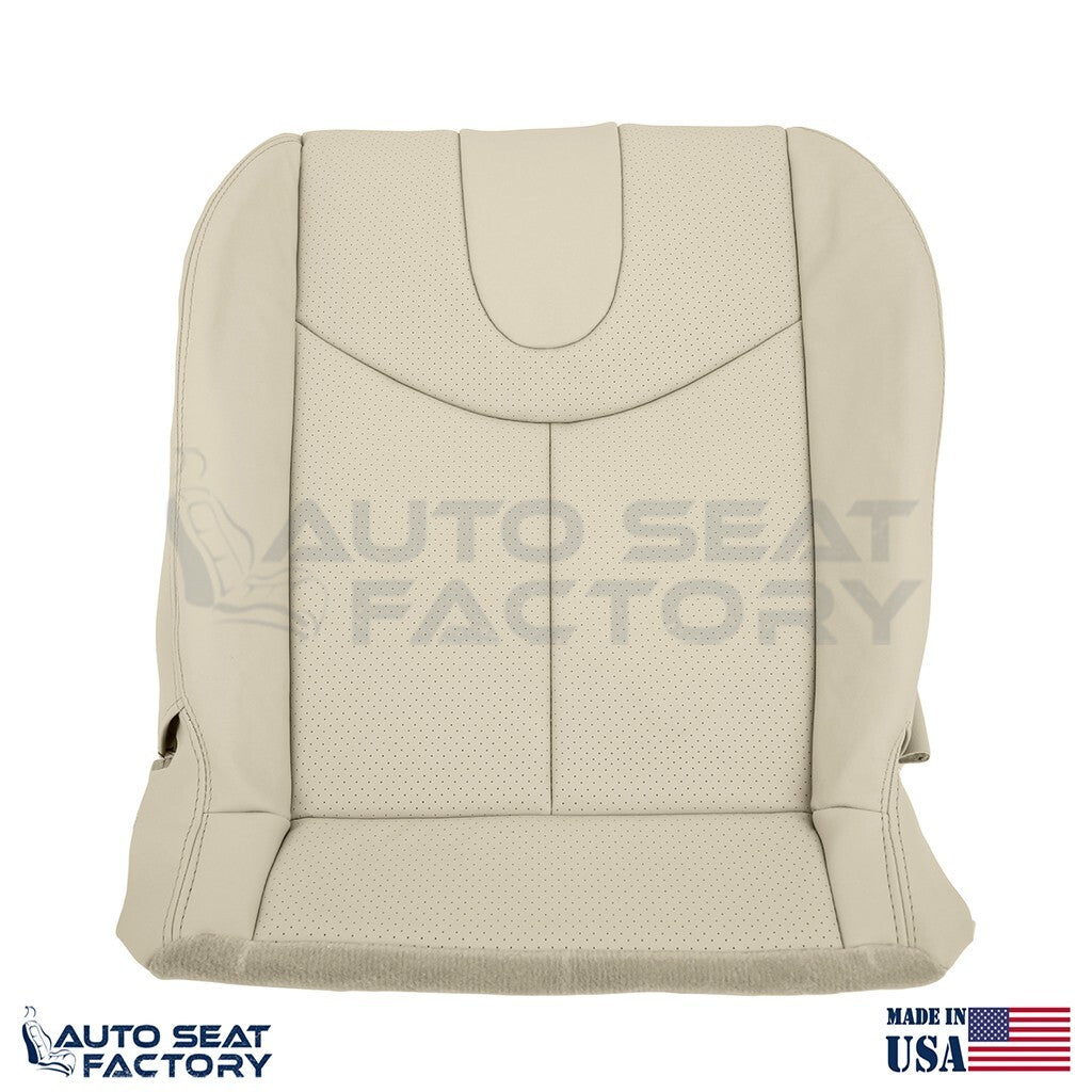 2009 - 2013 Fits Infiniti G37 Coupe Driver Bottom Tan Vinyl Seat Cover, Perf. - OEM-Style Replacement Seat Cover