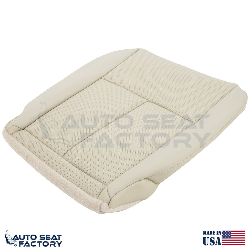 2014 - 2020 Fits Infiniti Q50 LEFT & RIGHT Bottom Wheat Vinyl Seat Covers, PERF. - OEM-Style Replacement Seat Cover