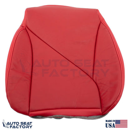 1996 Fits Chevy Corvette Driver & Passenger Bottoms Red Leather Seat Covers - OEM-Style Replacement Seat Cover