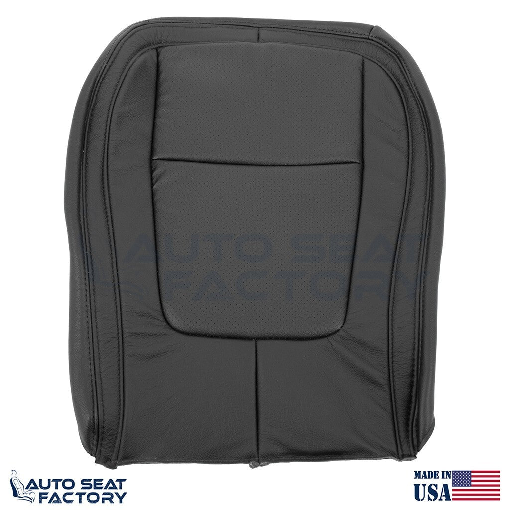 2009 - 2015 Fits Jaguar XF X2 RIGHT Bottom Black Vinyl Seat Cover, Perforated - OEM-Style Replacement Seat Cover
