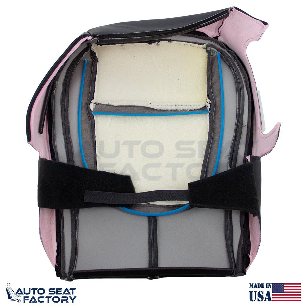 2009 - 2015 Fits Jaguar XF X2 Driver Bottom Black Vinyl Seat Cover, Perforated - OEM-Style Replacement Seat Cover