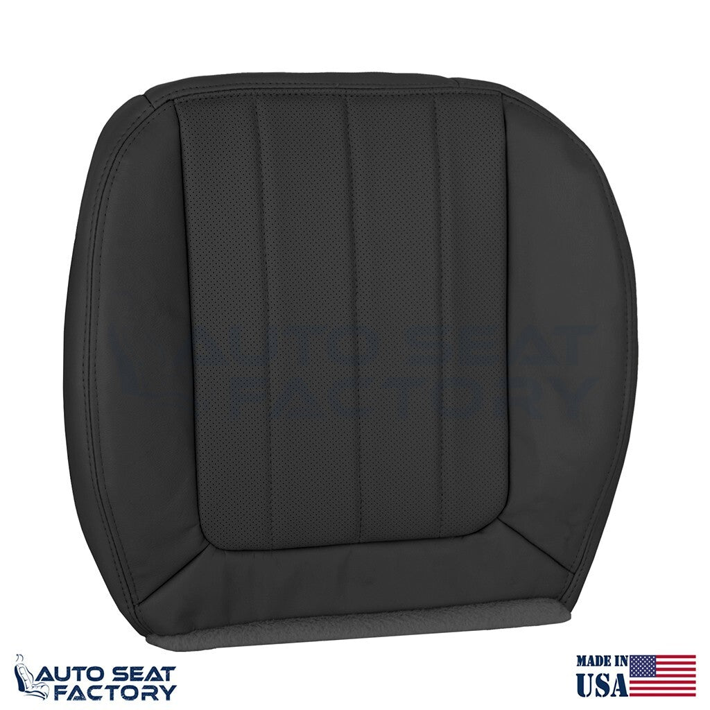 2003 - 2006 Fits Lincoln LS PASSENGER Bottom Black Leather Seat Cover Perforated - OEM-Style Replacement Seat Cover
