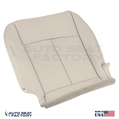 2014 - 2020 Fits Infiniti Q50 PASSENGER Wheat Leather SOLID Seat Covers 2PCS - OEM-Style Replacement Seat Cover