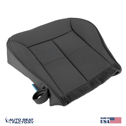 Fits 2007 - 2010 Lincoln MKX Perf RIGHT Bottom Black Leather Seat Cover + Piping - OEM-Style Replacement Seat Cover