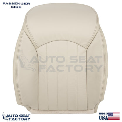 2014 - 2017 Fits Infiniti QX50 PASSENGER Top & Bottom Wheat Leather Seat Covers - OEM-Style Replacement Seat Cover