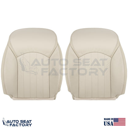 2014 - 2017 Fits Infiniti QX50 Driver & Passenger Top Wheat Leather Seat Covers - OEM-Style Replacement Seat Cover