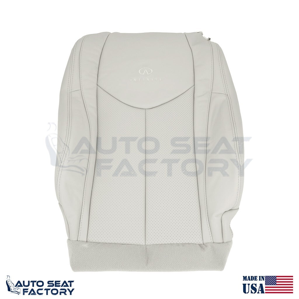 2009 - 2013 Fits Infiniti G37 CONVERTIBLE Driver 2PC Gray Vinyl Seat Cover, Perf - OEM-Style Replacement Seat Cover