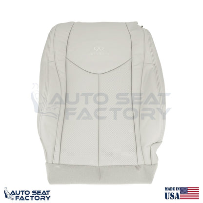 2009 - 2013 Fits Infiniti G37 CONVERTIBLE Driver 2PC Gray Vinyl Seat Cover, Perf - OEM-Style Replacement Seat Cover