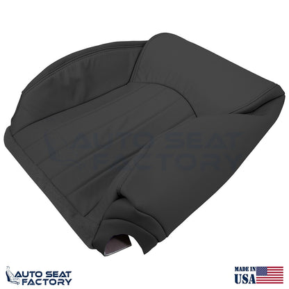 2014 - 2017 Fits Infiniti QX50 Driver Top & Bottom Black Leather Seat Covers - OEM-Style Replacement Seat Cover