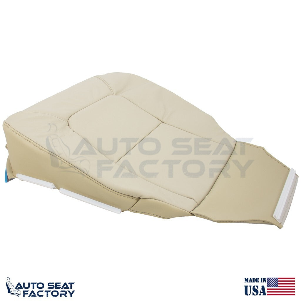 Replacement Fits 2007 - 2016 Volvo S80 Driver Side Bottom Tan Vinyl Seat Cover - OEM-Style Replacement Seat Cover