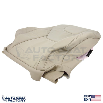 Fits 2013 - 2017 Ford Edge Titanium Perf. Driver Top Bottom Tan Vinyl Seat Cover - OEM-Style Replacement Seat Cover