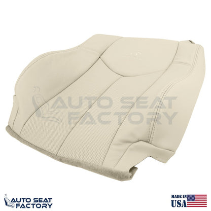 2009 - 2013 Fits Infiniti G37 Coupe Driver Top Bottom Tan Vinyl Seat Cover, Perf - OEM-Style Replacement Seat Cover