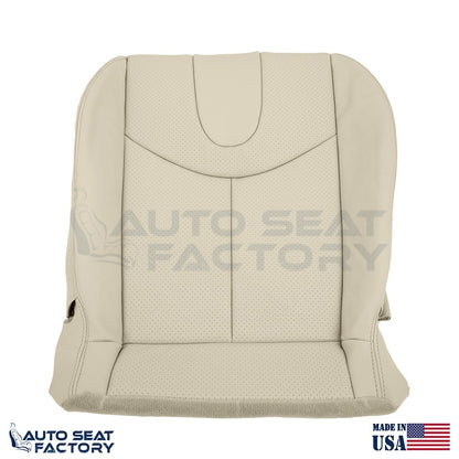 2009 - 2013 Fits Infiniti G37 Coupe Front 2PC Bottom Tan Vinyl Seat Cover, Perf. - OEM-Style Replacement Seat Cover