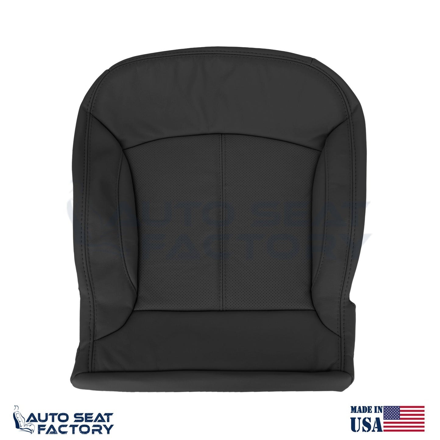 Fits 2010 -2013 Buick LaCrosse Left & Right Bottom Blk Vinyl Seat Covers, Perf. - OEM-Style Replacement Seat Cover
