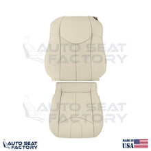 2009 - 2013 Fits Infiniti G37 Coupe Driver Top Bottom Tan Vinyl Seat Cover, Perf - OEM-Style Replacement Seat Cover