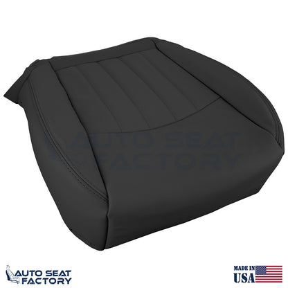 2014 - 2017 Fits Infiniti QX50 PASSENGER Top & Bottom Black Vinyl Seat Covers - OEM-Style Replacement Seat Cover