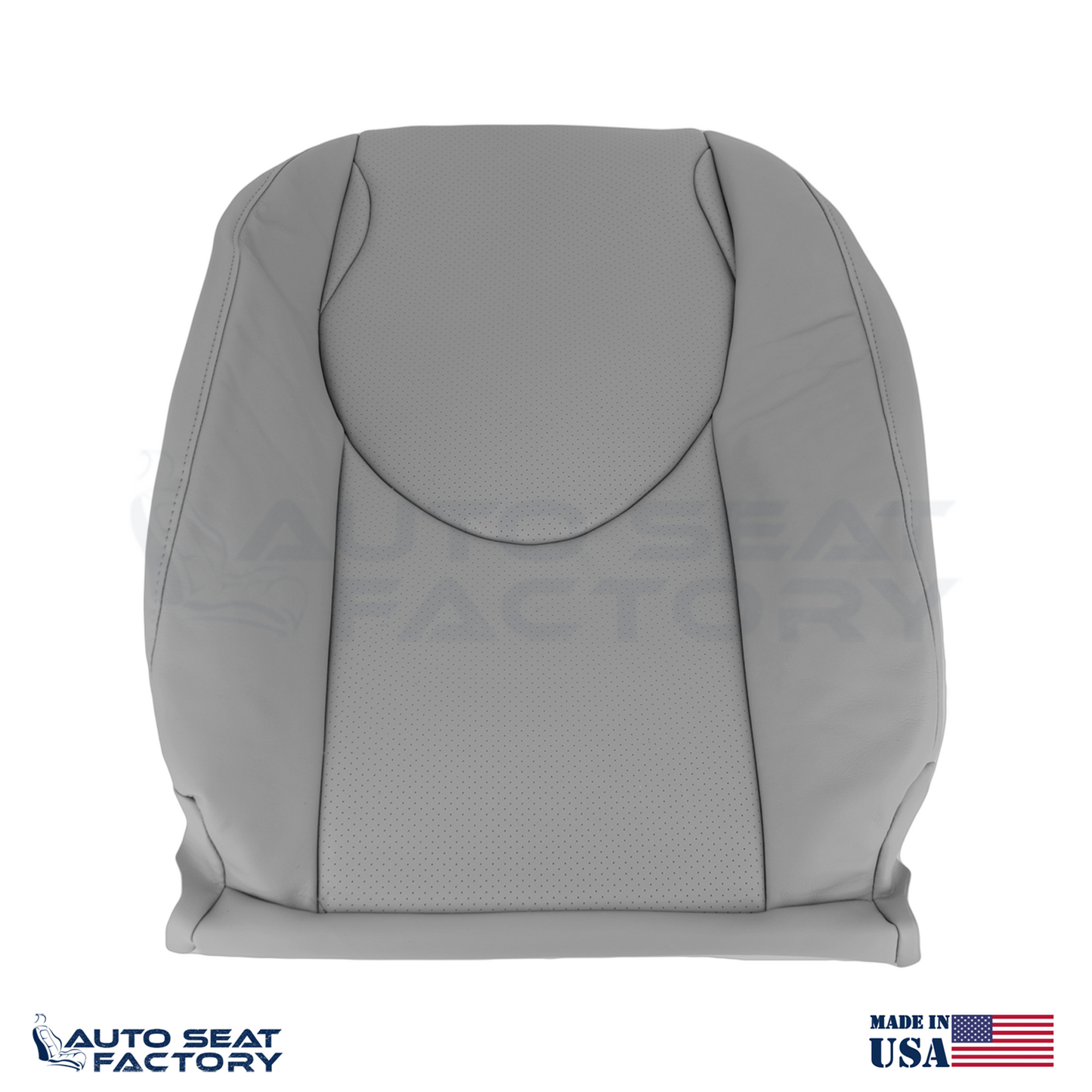 2006 - 2012 Fits Toyota RAV4 Perforated PASSENGER Gray Vinyl Seat Covers 2PCS - OEM-Style Replacement Seat Cover