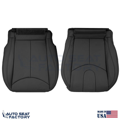 2009 - 2013 Fits Infiniti G37 CONVERTIBLE Bottom Black Vinyl Seat Cover, Perf. - OEM-Style Replacement Seat Cover