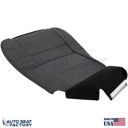 Fits 2006 2007 Chevy Monte Carlo Driver Bottom Perforated Black Vinyl Seat Cover - OEM-Style Replacement Seat Cover
