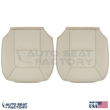 Fits 2007 - 2016 Volvo S80 LEFT & RIGHT Bottom Solid Beige Vinyl Seat Covers - OEM-Style Replacement Seat Cover