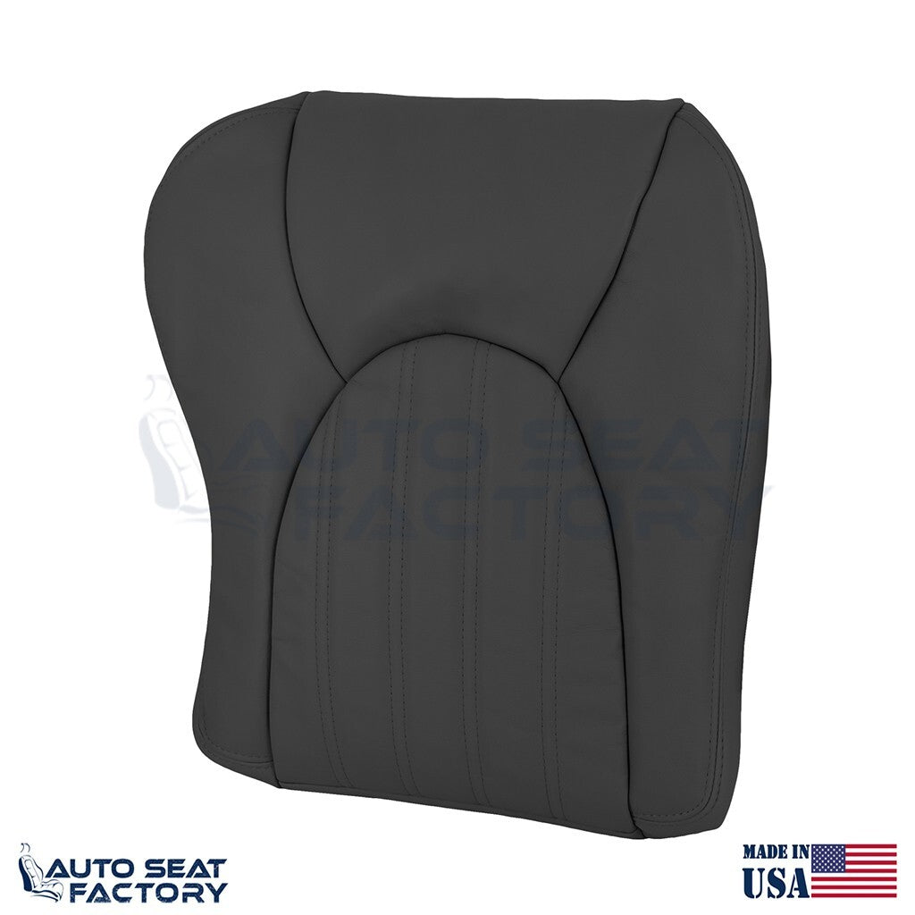 Replacement 1997 - 2000 Jaguar XK8 Driver & Passenger Black Leather Seat Covers - OEM-Style Replacement Seat Cover
