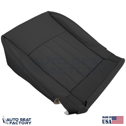 2014 - 2017 Fits Infiniti QX50 Driver Top & Bottom Black Vinyl Seat Covers - OEM-Style Replacement Seat Cover