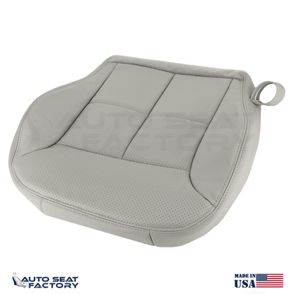 Fits 2007-2010 Lincoln MKX Perforated Left & Right Bottom Gray Vinyl Seat Covers - OEM-Style Replacement Seat Cover