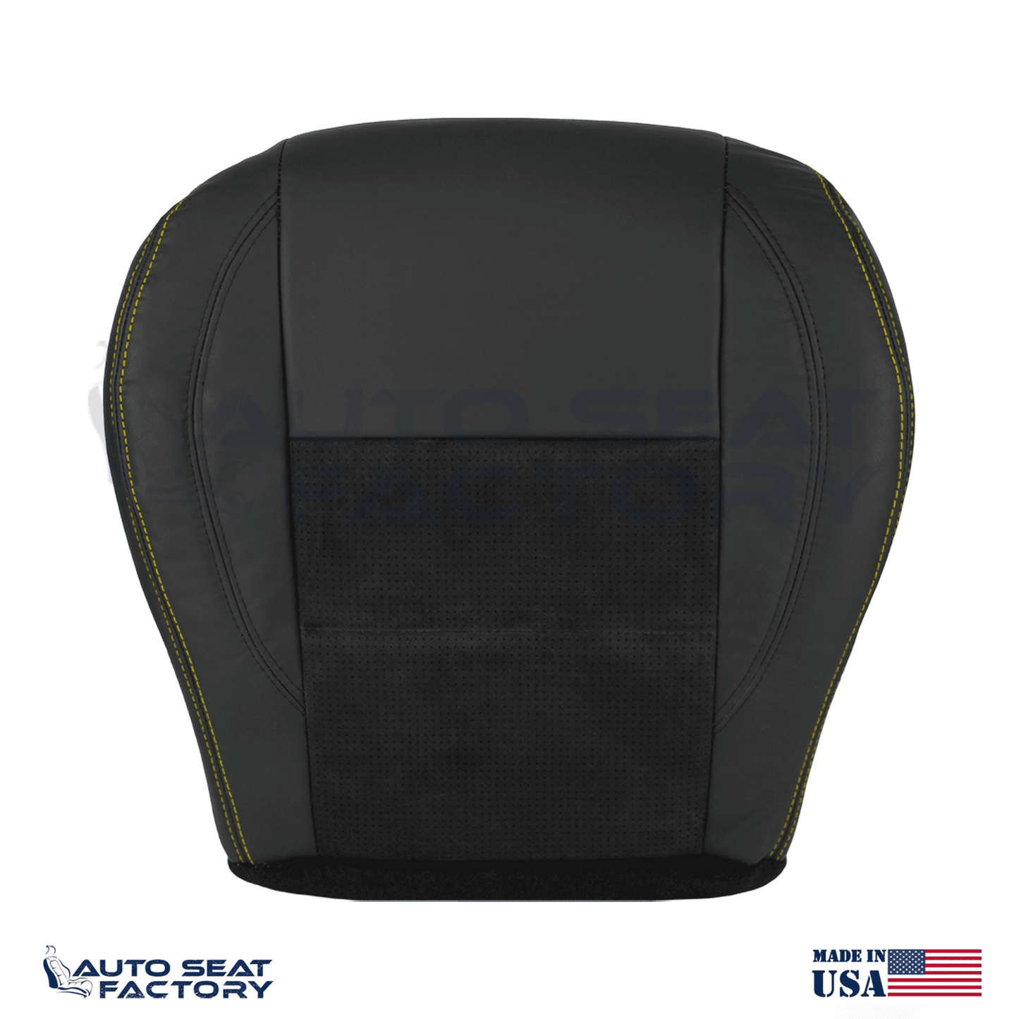 Replacement Black Seat Cover Fits 2006 - 2010 Dodge Charger RT Front Bottoms - OEM-Style Replacement Seat Cover