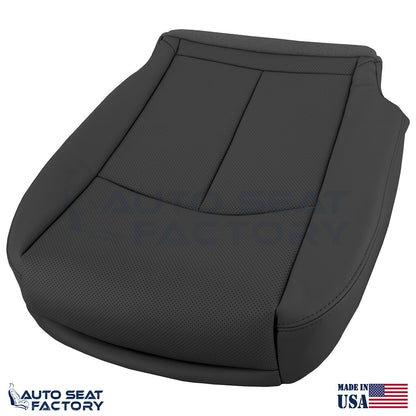 2014 - 2020 Fits Infiniti Q50 LEFT & RIGHT Bottom Black Vinyl Seat Covers, PERF. - OEM-Style Replacement Seat Cover