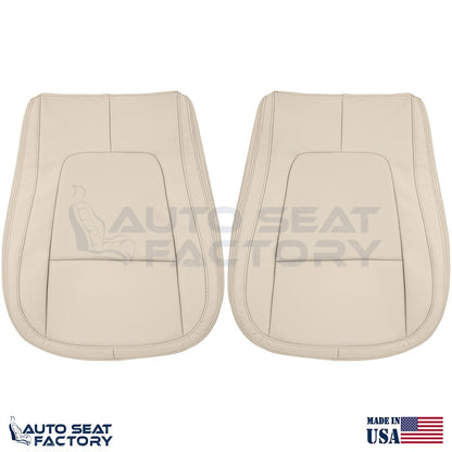 2009 - 2015 Fits Jaguar XF X2 Lower LEFT & RIGHT Tan Vinyl Seat Covers, Perf - OEM-Style Replacement Seat Cover