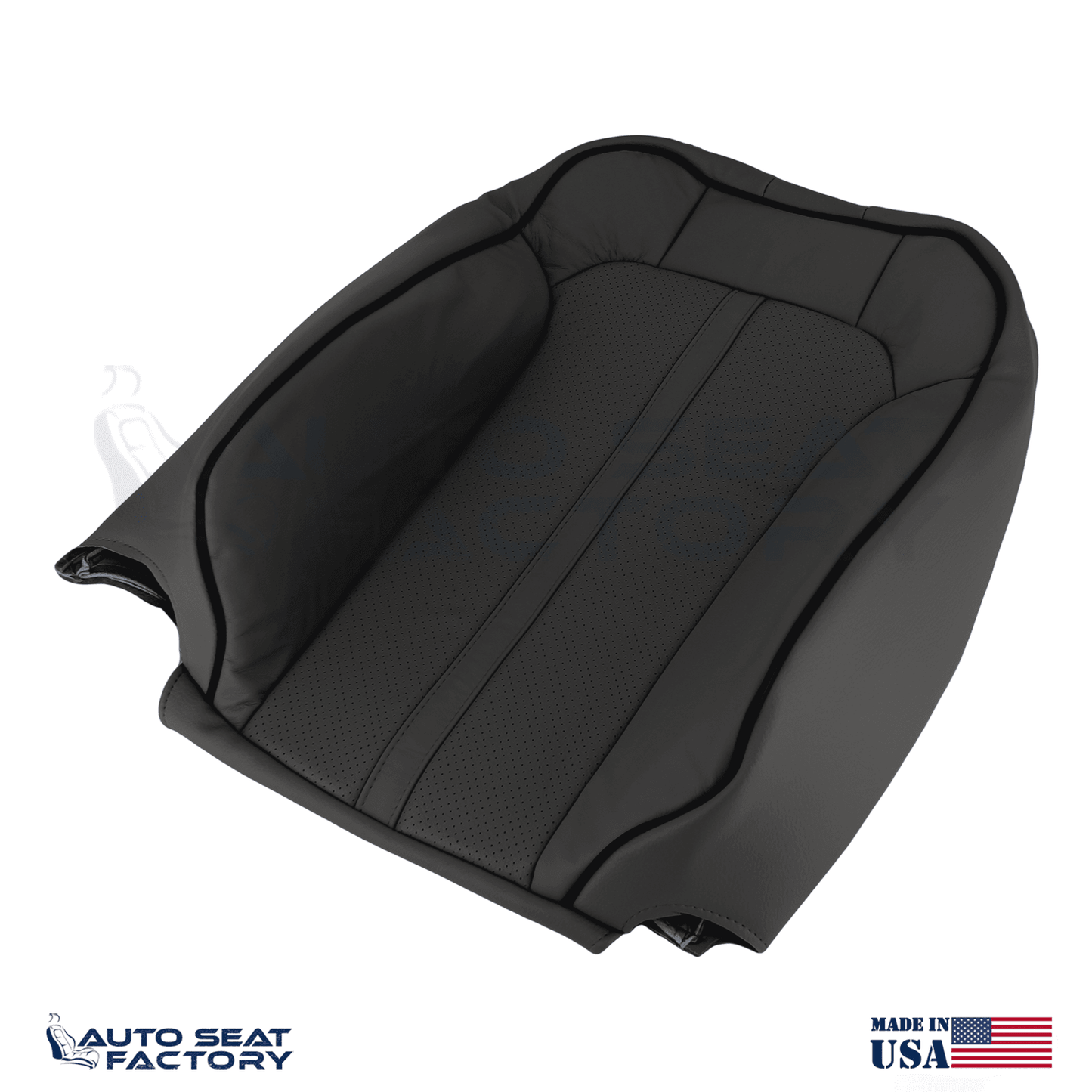 Replacement 2011 -2015 Lincoln MKX Perforated Black Vinyl Seat Covers 4PCS - OEM-Style Replacement Seat Cover