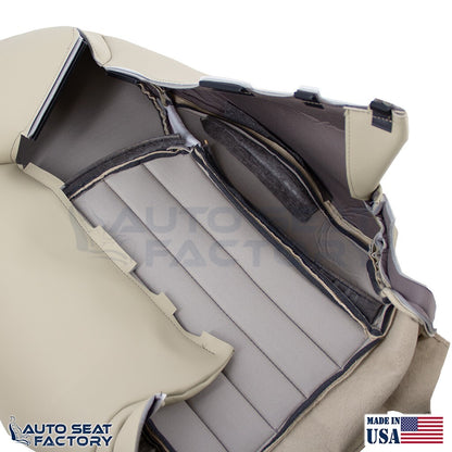 2014 - 2017 Fits Infiniti QX50 PASSENGER Top & Bottom Wheat Vinyl Seat Covers - OEM-Style Replacement Seat Cover