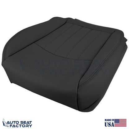 2014 - 2017 Fits Infiniti QX50 PASSENGER Top & Bottom Black Vinyl Seat Covers - OEM-Style Replacement Seat Cover
