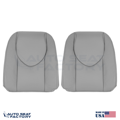 2006 - 2012 Fits Toyota RAV4 Perforated Left & Right Top Gray Vinyl Seat Covers - OEM-Style Replacement Seat Cover