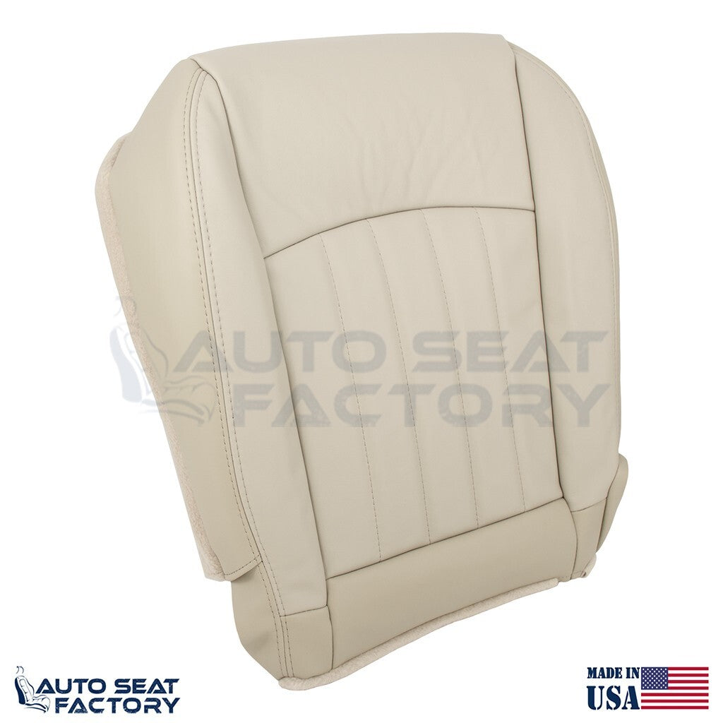 2014 - 2017 Fits Infiniti QX50 PASSENGER Top & Bottom Wheat Vinyl Seat Covers - OEM-Style Replacement Seat Cover