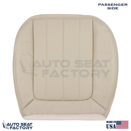2005 2006 Fits Lincoln LS PASSENGER Bottom Camel Vinyl Seat Cover, Perforated - OEM-Style Replacement Seat Cover