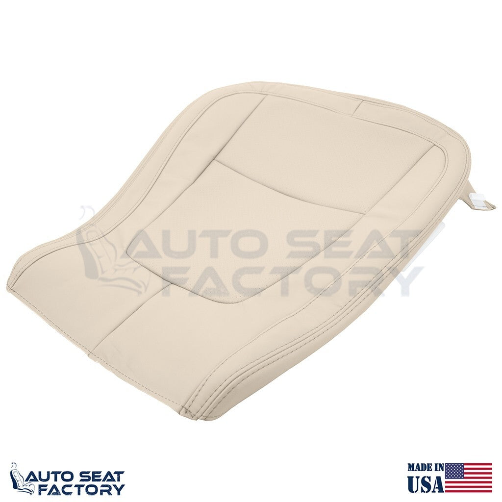 2009 - 2015 Fits Jaguar XF X2 RIGHT Bottom Tan Vinyl Seat Cover, Perforated - OEM-Style Replacement Seat Cover