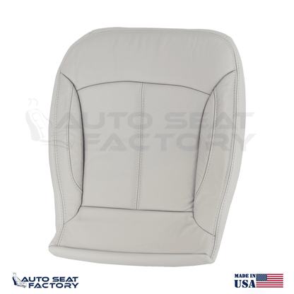 For 2010 -2013 Buick LaCrosse Left & Right Bottom SOLID Gray Leather Seat Covers - OEM-Style Replacement Seat Cover