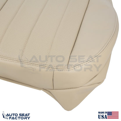 2005 2006 Fits Lincoln LS LEFT & RIGHT Camel Tan Vinyl Seat Cover, Perforated - OEM-Style Replacement Seat Cover