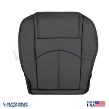 Fits 2013 - 2017 GMC Acadia Left & Right Bottom Solid Black Vinyl Seat Cover - OEM-Style Replacement Seat Cover
