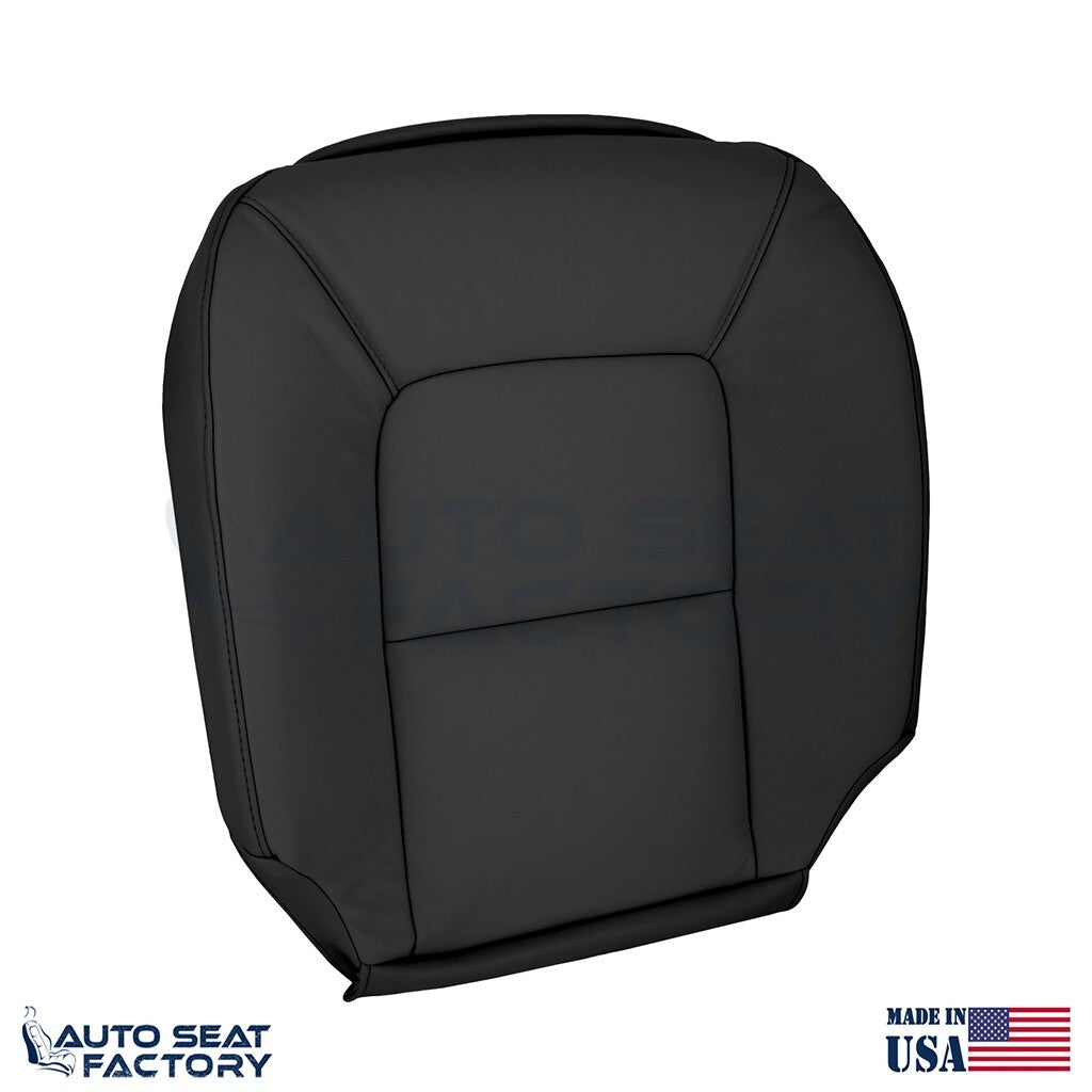 Fits 2007 - 2016 Volvo S80 LEFT & RIGHT Bottom Black Solid Vinyl Seat Covers - OEM-Style Replacement Seat Cover
