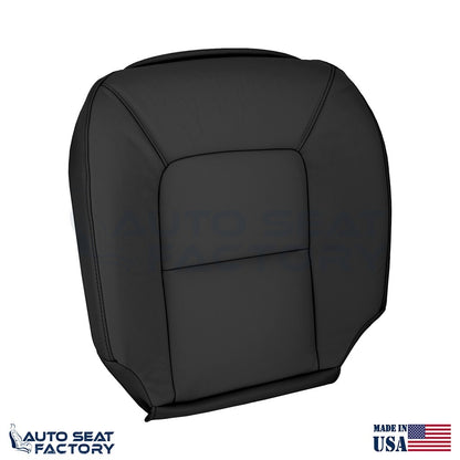 Fits 2007 - 2016 Volvo S80 LEFT & RIGHT Bottom Black Solid Vinyl Seat Covers - OEM-Style Replacement Seat Cover