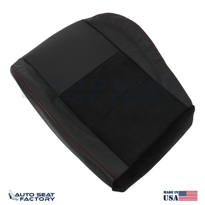 Replacement Black Seat Cover Fits 2006 - 2010 Dodge Charger RT Front Bottoms - OEM-Style Replacement Seat Cover